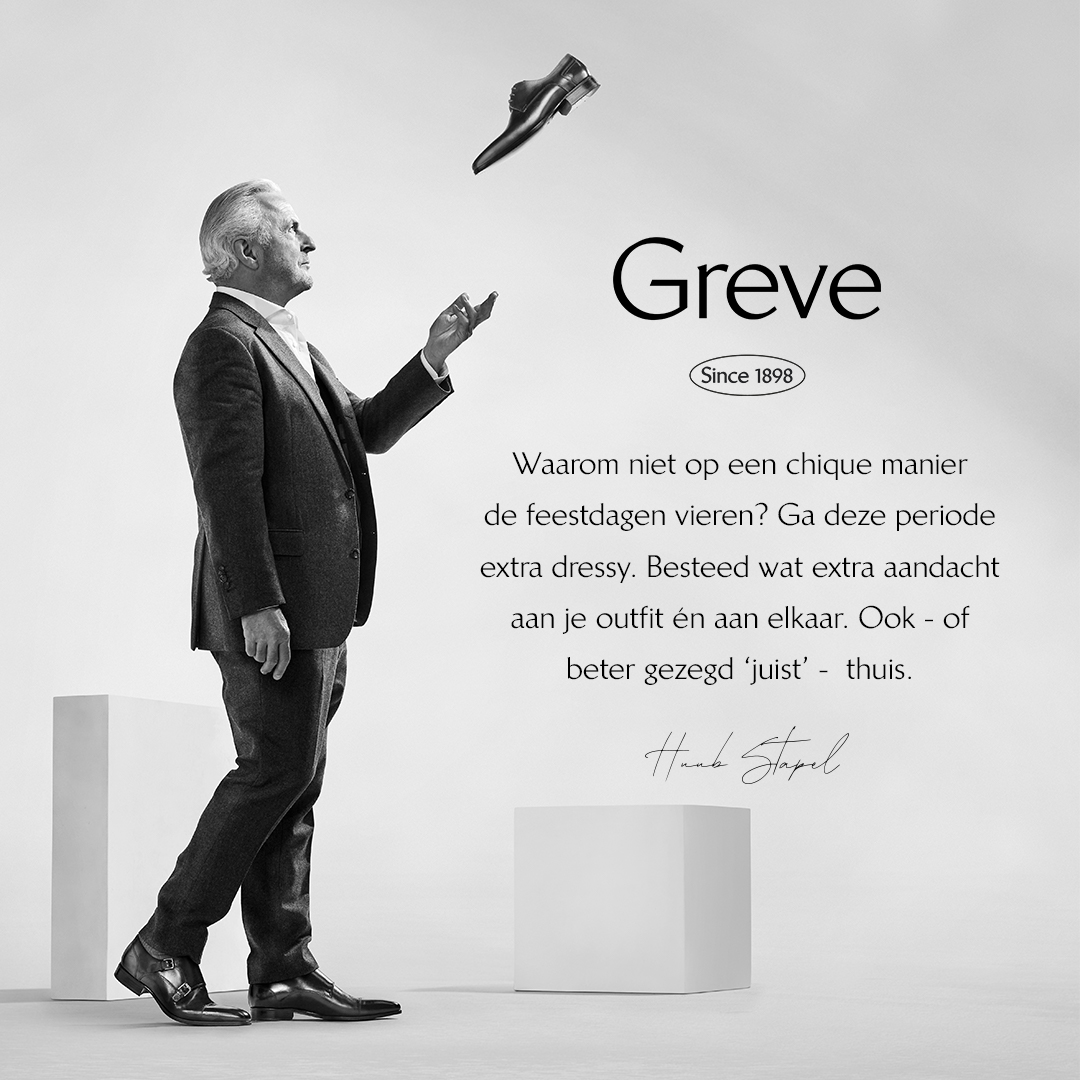 Huub Stapel op Greve schoenen