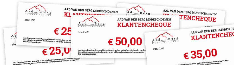 klanten cheques spaarsysteem klant bonus