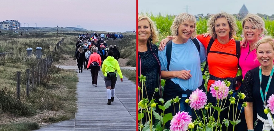 Duin en Bollen vierdaagse, lekker lopen