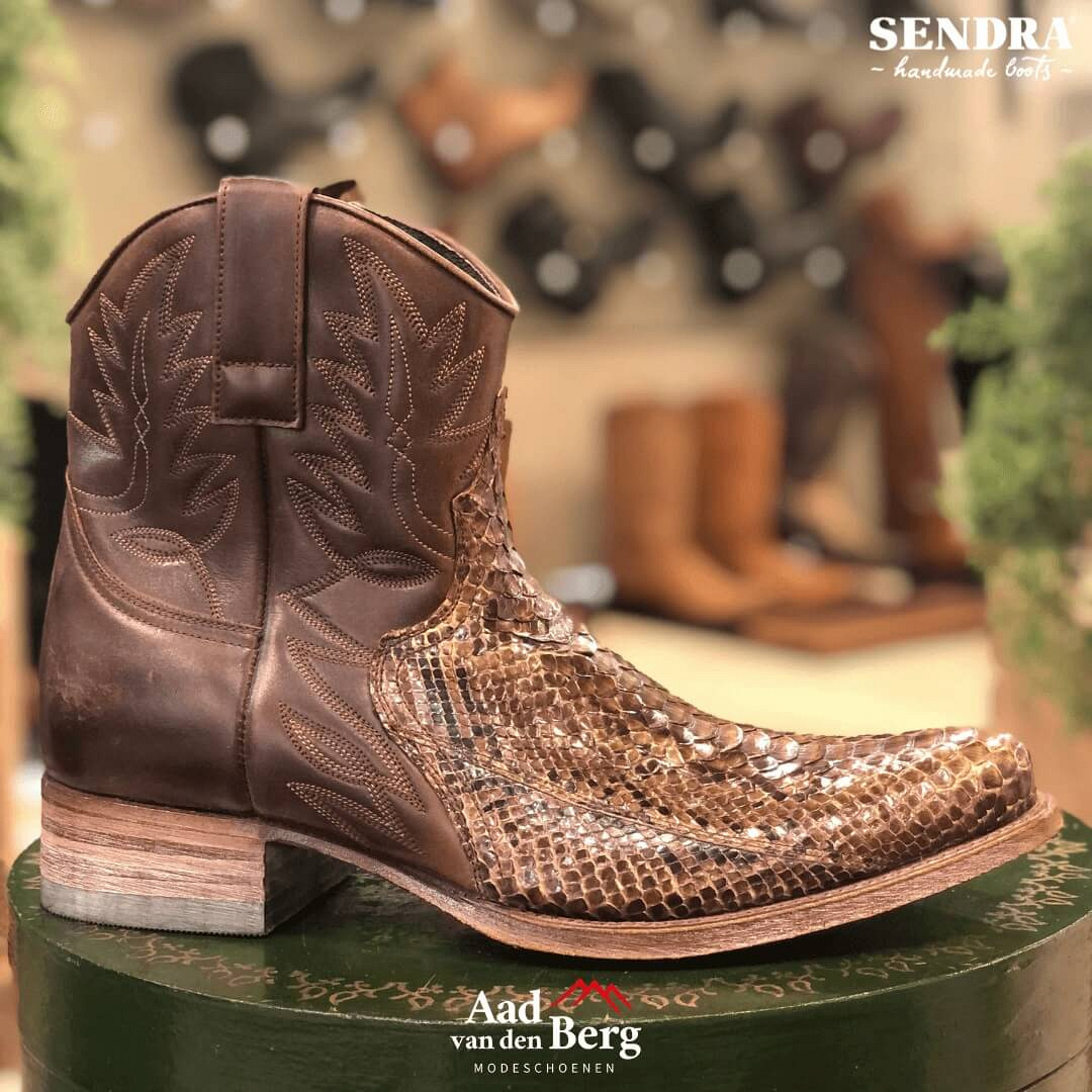 Sendra Herenschoenen Enkellaarzen bruin 43 Aad van den Berg modeschoenen
