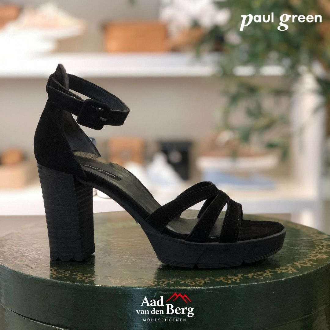 Paul Green Damesschoenen Sandalen zwart