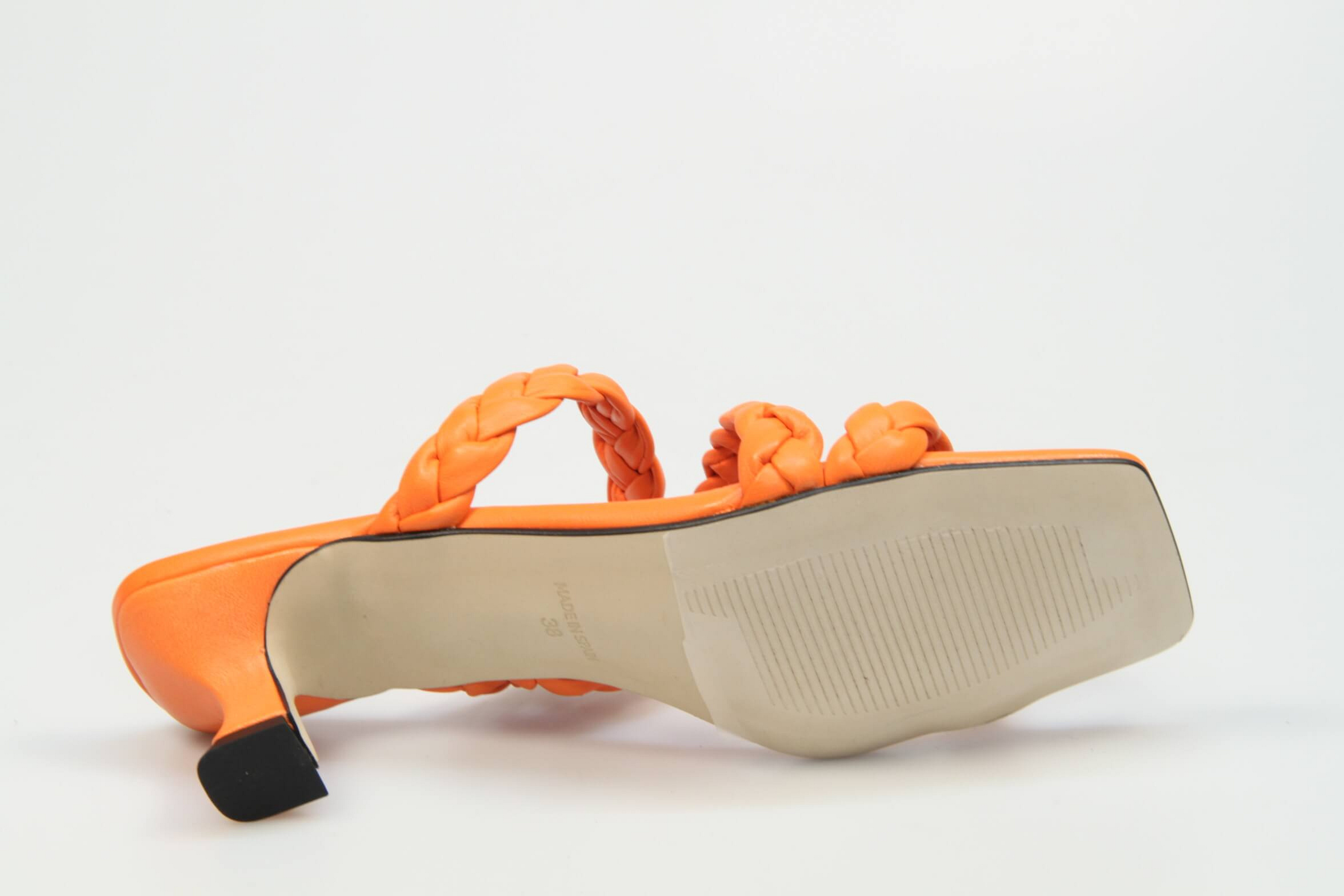 Red Rag Damesschoenen Slippers oranje Aad van den Berg modeschoenen