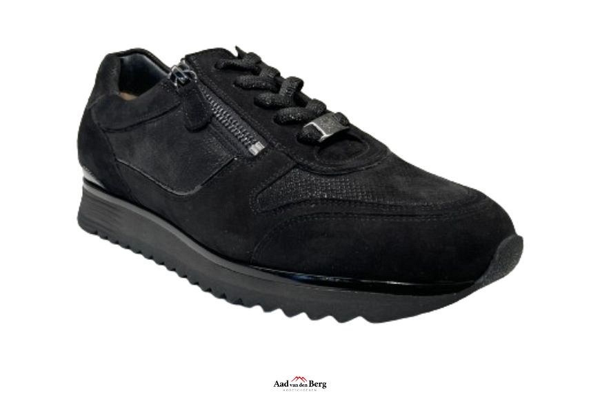 Hassia Damesschoenen Sneakers zwart 38 Aad van den Berg modeschoenen
