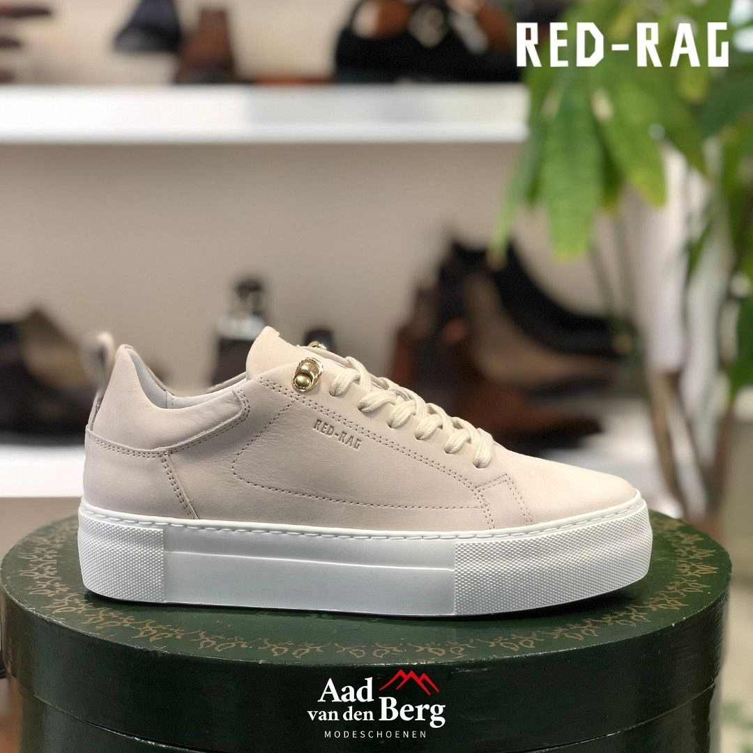 Canberra foto links Red-Rag Damesschoenen Sneakers beige 39 | Aad van den Berg modeschoenen
