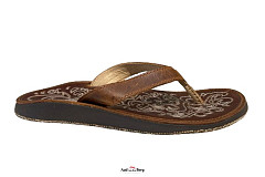 OluKai Damesschoenen Slippers bruin