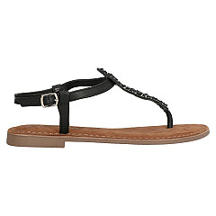 Lazamani Damesschoenen Sandalen zwart