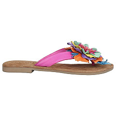 Lazamani Damesschoenen Slippers fuchsia