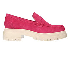 Shoecolate Damesschoenen Instappers fuchsia