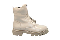 Mjus Damesschoenen Veterlaarsjes beige