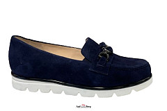 Hassia Damesschoenen Instappers blauw