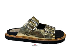 Vienty Damesschoenen Slippers goud