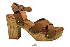 Hee Damesschoenen Sandalen bruin