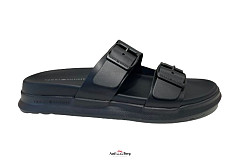 Tommy Hilfiger Herenschoenen Slippers zwart