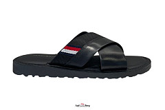 Tommy Hilfiger Herenschoenen Slippers zwart