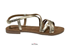 Lazamani Damesschoenen Sandalen goud