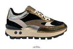 Floris van Bommel Damesschoenen Sneakers goud