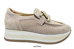 Softwaves Damesschoenen Instappers beige