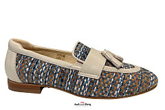 Softwaves Damesschoenen Instappers blauw