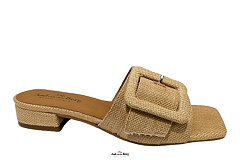 Aad van den Berg Modeschoenen Damesschoenen Slippers beige
