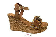 Lazamani Damesschoenen Sandalen bruin