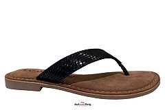Lazamani Damesschoenen Slippers zwart