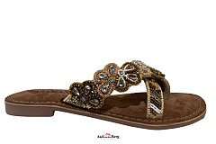 Lazamani Damesschoenen Slippers beige