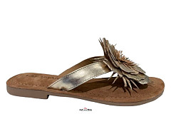 Lazamani Damesschoenen Slippers goud