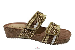 Lazamani Damesschoenen Slippers beige