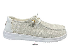 HeyDude Damesschoenen Veterschoenen wit