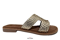 Lazamani Damesschoenen Slippers goud