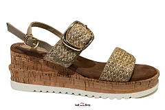 Lazamani Damesschoenen Sandalen goud