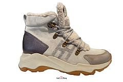 Hispanitas Damesschoenen Veterboots wit