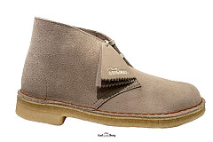 Clarks Damesschoenen Veterboots beige