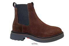 Tommy Hilfiger Herenschoenen Enkellaarzen bruin