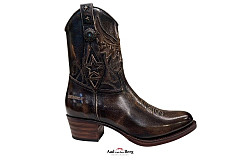 Sendra Damesschoenen Enkellaarsjes bruin