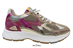 Floris van Bommel Damesschoenen Sneakers goud