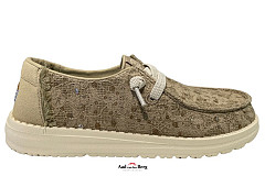 HeyDude Damesschoenen Veterschoenen beige