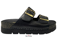 Rohde Damesschoenen Slippers zwart