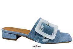 Aad van den Berg Modeschoenen Damesschoenen Slippers blauw