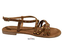 Lazamani Damesschoenen Sandalen bruin