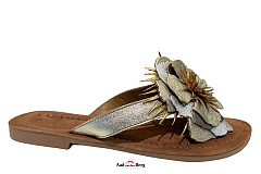 Lazamani Damesschoenen Slippers goud