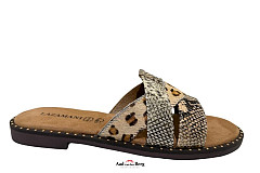 Lazamani Damesschoenen Slippers beige