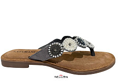 Lazamani Damesschoenen Slippers grijs