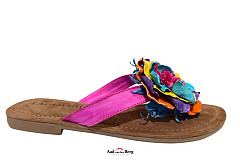 Lazamani Damesschoenen Slippers fuchsia