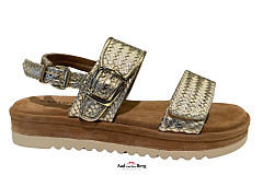 Lazamani Damesschoenen Sandalen goud