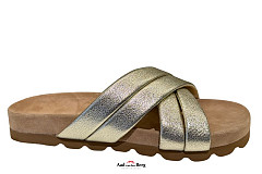 Lazamani Damesschoenen Slippers goud