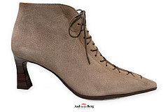 Hispanitas Damesschoenen Veterboots beige