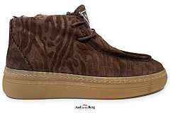 Floris van Bommel Damesschoenen Veterboots bruin