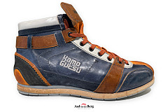 Kamo-Gutsu Herenschoenen Veterlaarzen blauw
