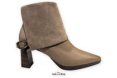 Hispanitas Damesschoenen Enkellaarsjes beige